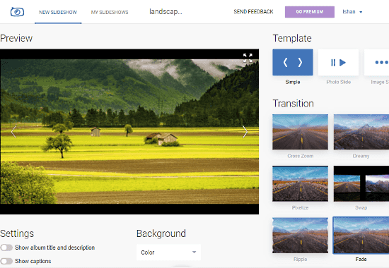PhotoSnack: slideshow maker with music and effects