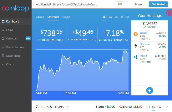 Cryptocurrency Tracker Website