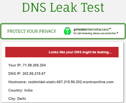 DNSLeaks free dns leak test online