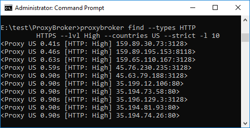 Free Public Proxy Finder Tool for Windows