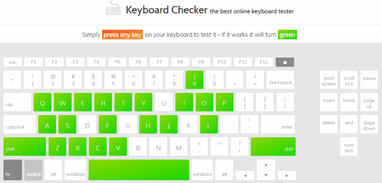 Keyboard Test-Free Online Keyboard Tester