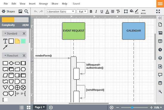 LucidChart: class diagram online