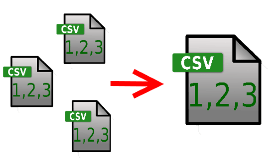 Merge CSV Files with free windows software