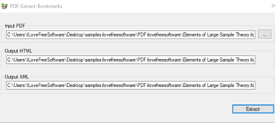 PDF-Extract-Bookmarks- interface