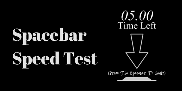 5 Online Spacebar Speed Test Websites Free