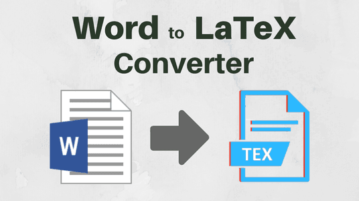Free Word To LaTeX Converter Software For Windows