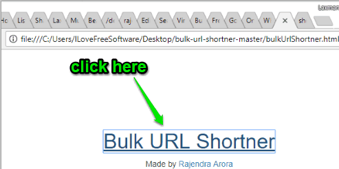 click bulk url shortner link