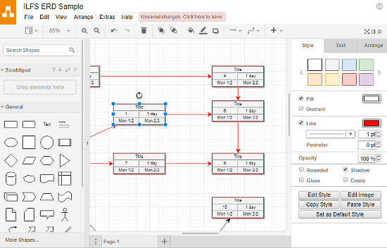 Draw.io: ER Diagram online