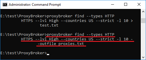 proxybroker find public proxies and save to a text file