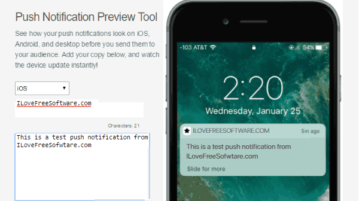 push notification preview tool