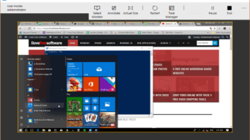 share windows 10 screen using built-in tool