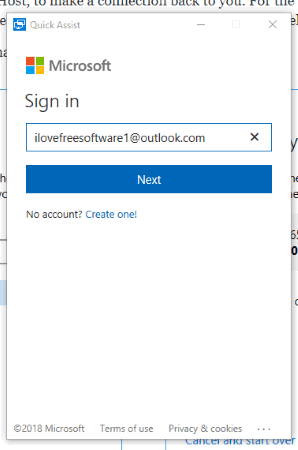 sign in to microsoft account