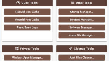 software with App manager, Startup manager, uninstaller, junk cleaner