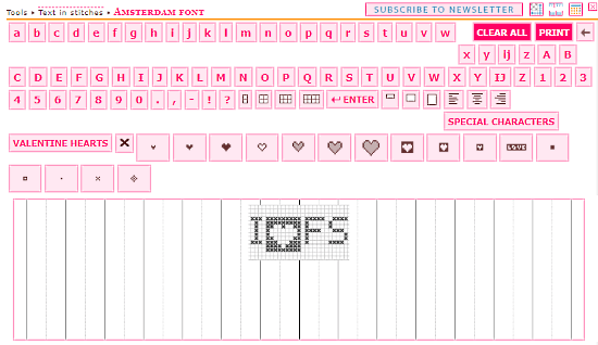 cross stitch letter generator