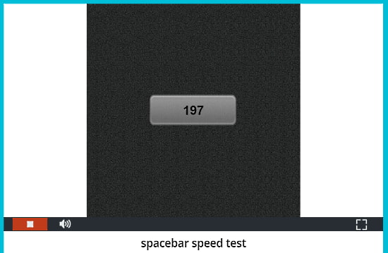 spacebar speed test