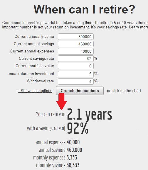 when can i retire early retirement calculator