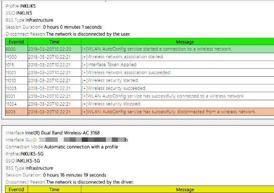 wifi history report