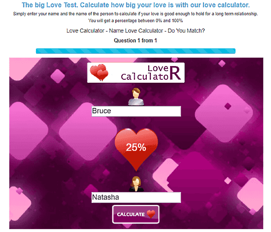 love calculator by name free