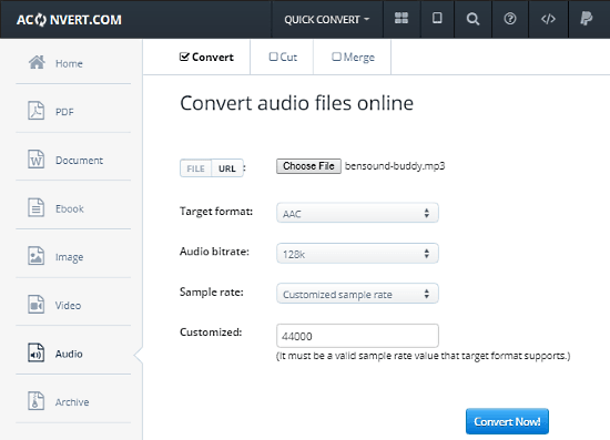 free MP3 to AAC converter