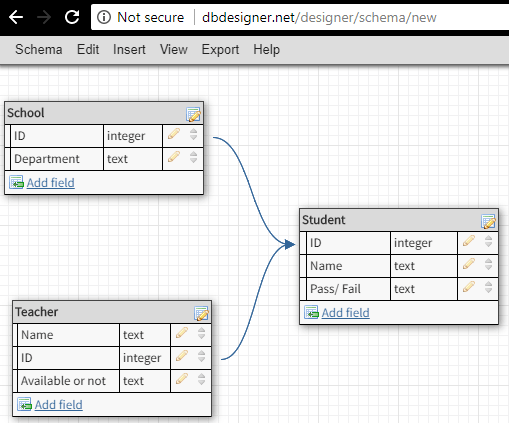 DB designer net free database diagram tool