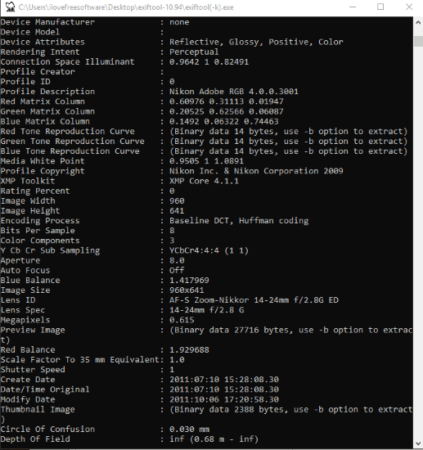 open source exif data viewer