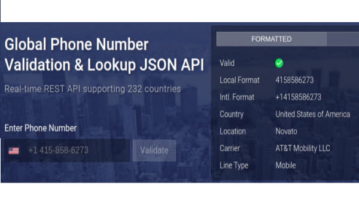 Global Phone Number Lookup Website with 232 Countries, API