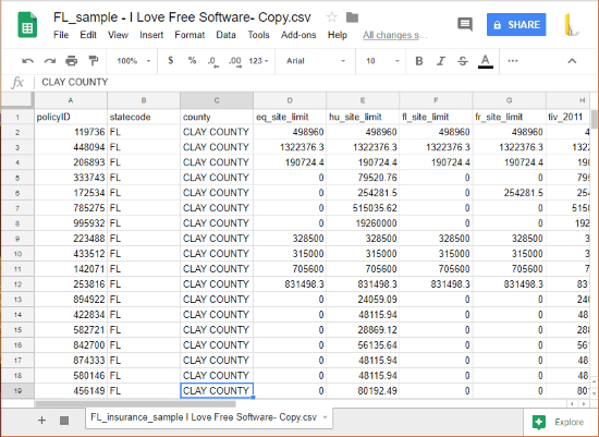 Google Sheets