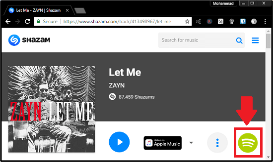 How to Play Shazams in Spotify from Browser