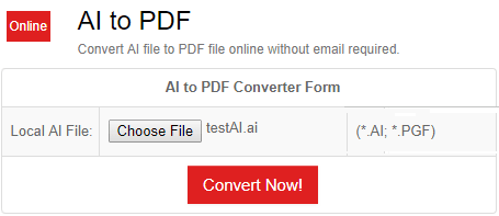 PDFConvertOnline AI to PDF conversion