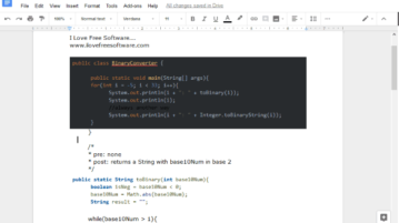 add syntax highlighting to code in google docs