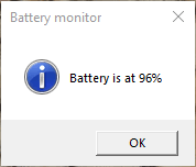 battery alert visible