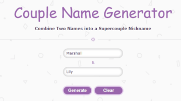 10 Free Couple Name Generator Websites