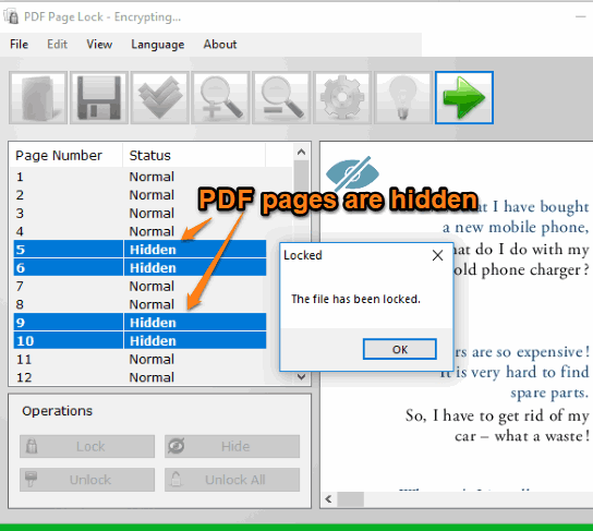 pdf pages are hidden