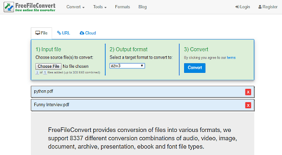 online pdf to azw3 converter