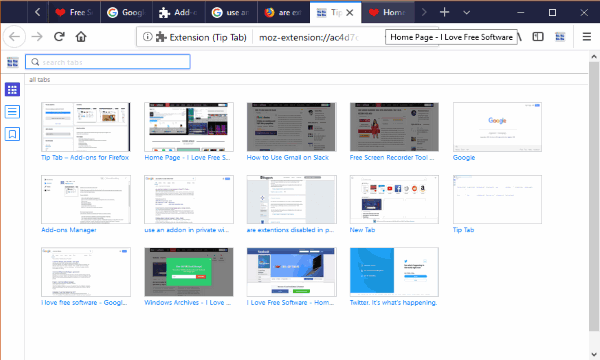 How To See Thumbnails Of All Firefox Tabs