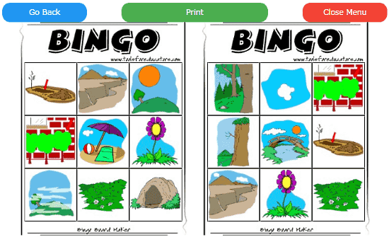 picture bingo card maker