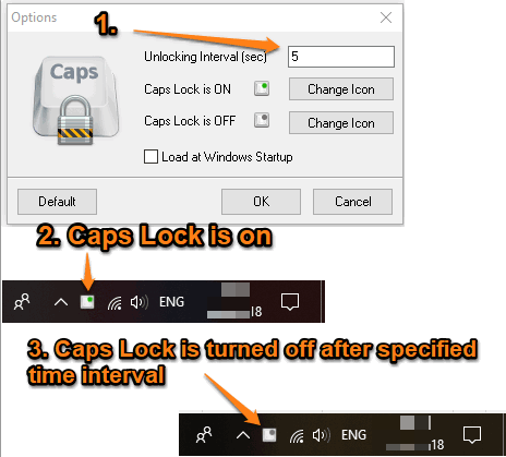 turn off caps lock automatically after specified time