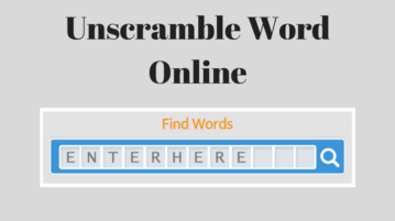 5 Online Word Scramble Solver Websites Free
