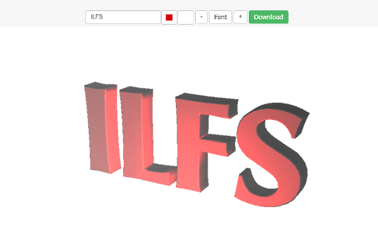 3D Text Generator