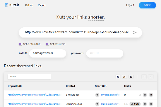 open source url shortener