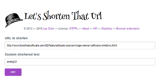 open source url shortener