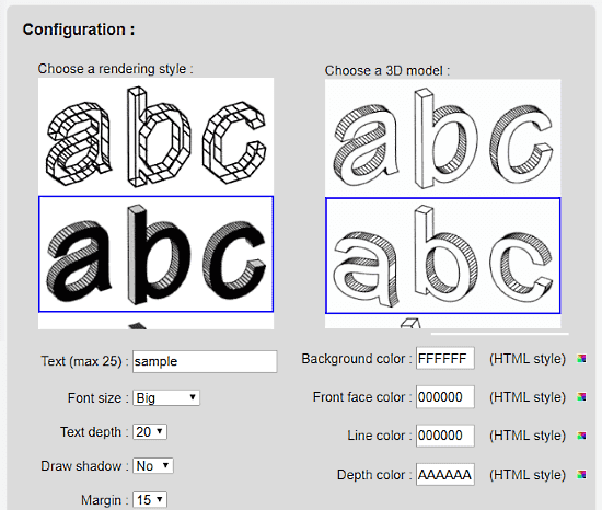 3D Text Generator