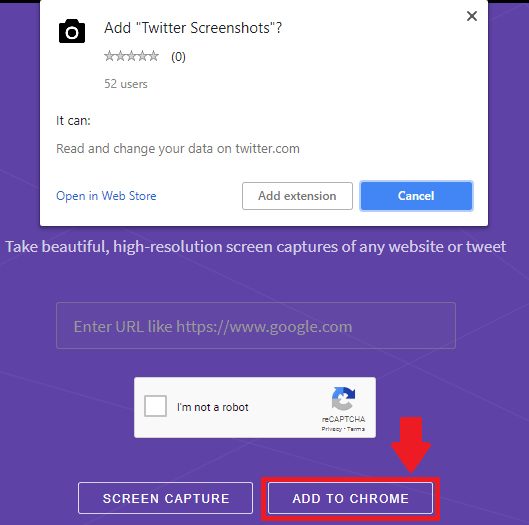 Add screenshot guru to chrome