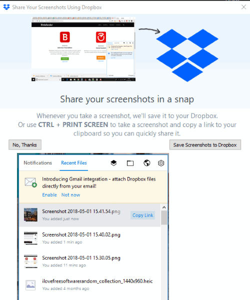 Dropbox desktop client