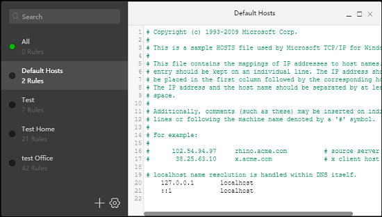 Free Software to Switch Between Different Hosts Files