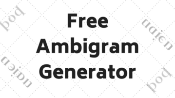 3 Free Ambigram Generator Websites