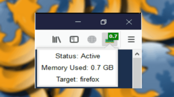 How to See Memory Consumption of Firefox in Toolbar of Firefox Browser