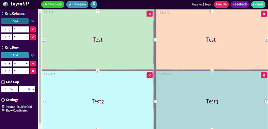 Layoutit free css grid layout generator