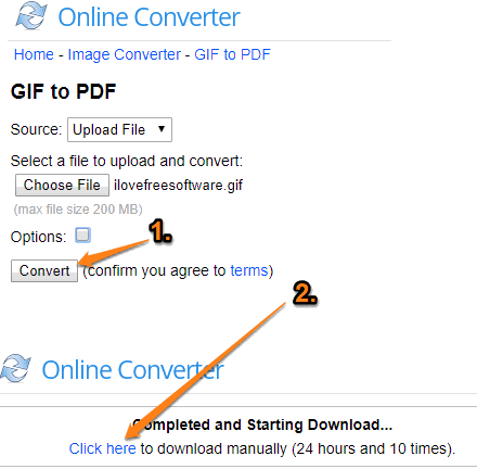 Online Converter GIF to PDF