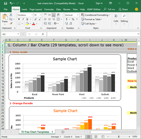 Open Excel sheet in wxcel to save it as a web page